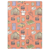 FRIENDS™ Colorful Icons Pattern Klembord (Achterkant)