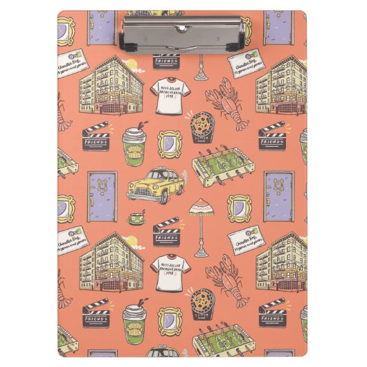 FRIENDS™ Colorful Icons Pattern Klembord (Voorkant)