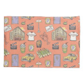 FRIENDS™ Colorful Icons Pattern Kussensloop (Achterkant)