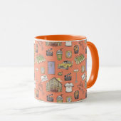 FRIENDS™ Colorful Icons Pattern Mok (Voorkant rechts)