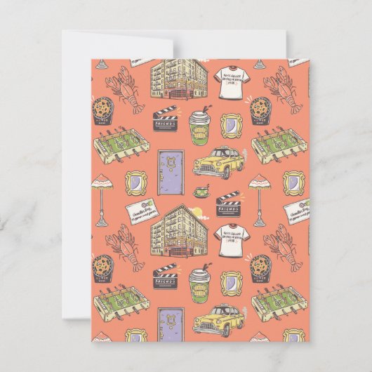 FRIENDS™ Colorful Icons Pattern Notitiekaartje (Voorkant)