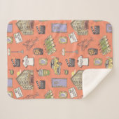 FRIENDS™ Colorful Icons Pattern Sherpa Deken (Voorkant (horizontaal))