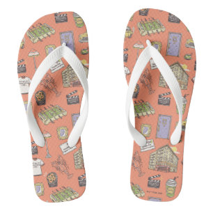 FRIENDS™ Colorful Icons Pattern Teenslippers