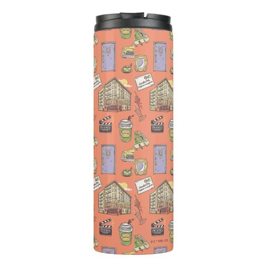 FRIENDS™ Colorful Icons Pattern Thermosbeker (Achterkant)