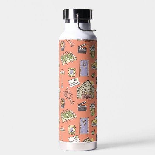 FRIENDS™ Colorful Icons Pattern Waterfles (Links)