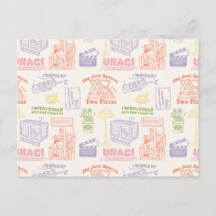 FRIENDS™ Colorful Quotten Pattern Briefkaart