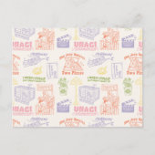 FRIENDS™ Colorful Quotten Pattern Briefkaart (Voorkant)