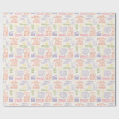 FRIENDS™ Colorful Quotten Pattern Cadeaupapier (Vlak)