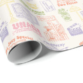 FRIENDS™ Colorful Quotten Pattern Cadeaupapier (Rol Hoek)