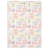FRIENDS™ Colorful Quotten Pattern Klembord (Achterkant)