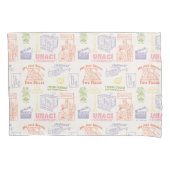 FRIENDS™ Colorful Quotten Pattern Kussensloop (Voorkant)