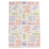 FRIENDS™ Colorful Quotten Pattern Medium Cadeauzakje (Achterkant)