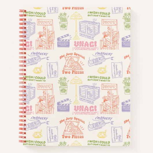FRIENDS™ Colorful Quotten Pattern Notitieboek (Voorkant)