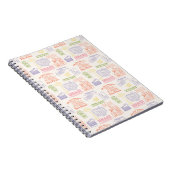 FRIENDS™ Colorful Quotten Pattern Notitieboek (Rechterzijde)