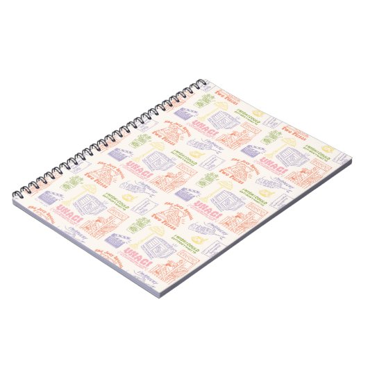 FRIENDS™ Colorful Quotten Pattern Notitieboek (Linkerzijde)