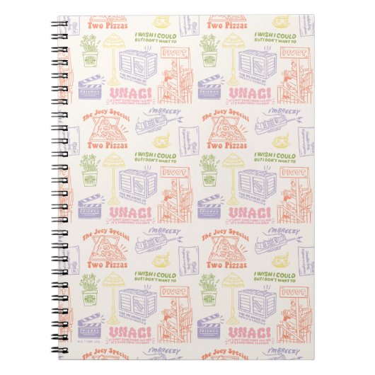 FRIENDS™ Colorful Quotten Pattern Notitieboek (Voorkant)