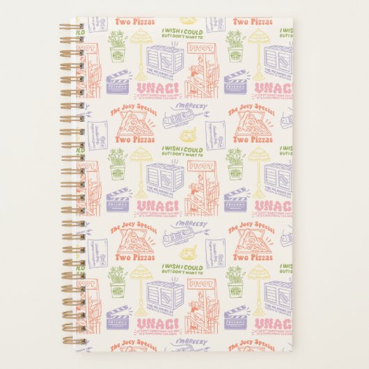 FRIENDS™ Colorful Quotten Pattern Planner (Voorkant)
