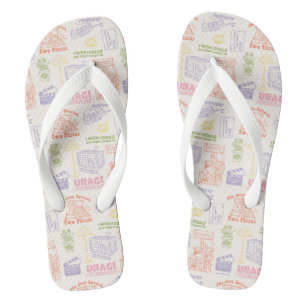 FRIENDS™ Colorful Quotten Pattern Teenslippers