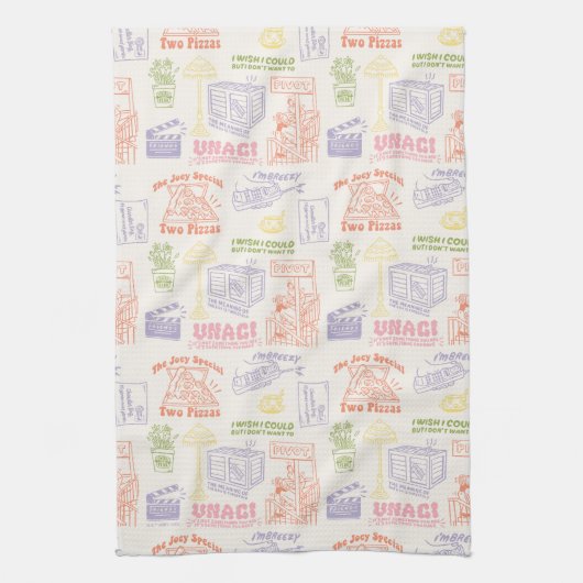 FRIENDS™ Colorful Quotten Pattern Theedoek (Verticaal)