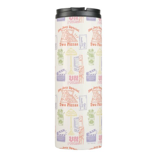 FRIENDS™ Colorful Quotten Pattern Thermosbeker (Achterkant)