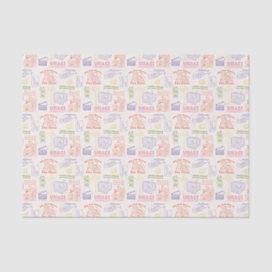 FRIENDS™ Colorful Quotten Pattern Tissuepapier (Voorkant)