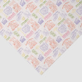 FRIENDS™ Colorful Quotten Pattern Tissuepapier (Detail)