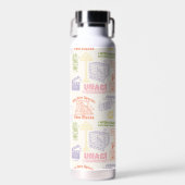 FRIENDS™ Colorful Quotten Pattern Waterfles (Voorkant)