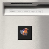 Friends Come And Go Scrappy Stays Funny Chicken Me Magneet (Insitu (Vaatwasser))