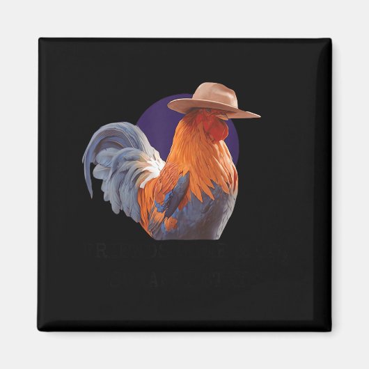 Friends Come And Go Scrappy Stays Funny Chicken Me Magneet (Voorkant)