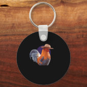 Friends Come And Go Scrappy Stays Funny Chicken Me Sleutelhanger (Voorkant)