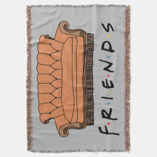 FRIENDS™ Couch Deken (Voorkant Verticaal)