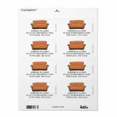 FRIENDS™ Couch Etiket (Full Sheet)