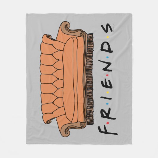 FRIENDS™ Couch Fleece Deken (Voorkant)