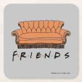 FRIENDS™ Couch Kartonnen Onderzetters (Voorkant)