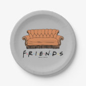 FRIENDS™ Couch Papieren Bordje (Voorkant)