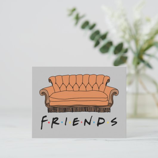 FRIENDS™ Couch Uitnodiging Briefkaart (Staand voorkant)
