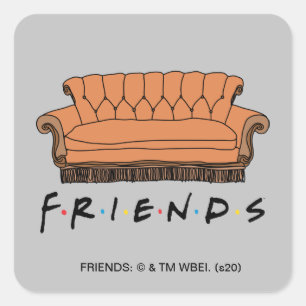 FRIENDS™ Couch Vierkante Sticker