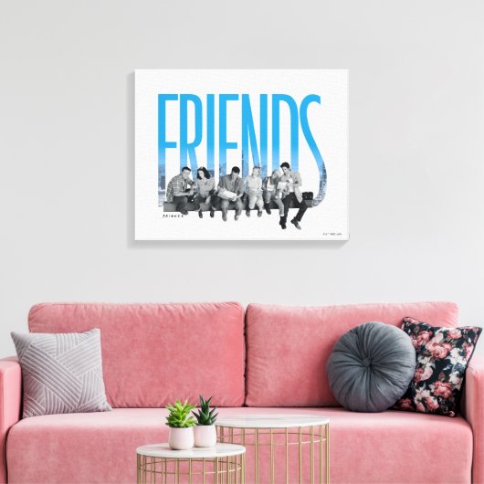 FRIENDS™ | De bende Canvas Afdruk (Insitu (Woonkamer))