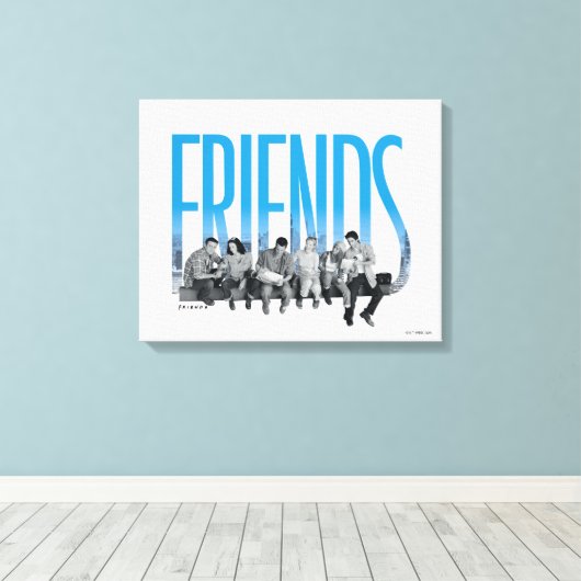 FRIENDS™ | De bende Canvas Afdruk (Insitu (Houten vloer))