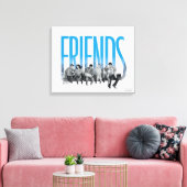 FRIENDS™ | De club Canvas Afdruk (Insitu (Woonkamer))