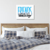 FRIENDS™ | De club Canvas Afdruk (Insitu (Slaapkamer))