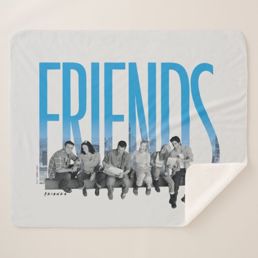 FRIENDS™ | De club Sherpa Deken (Voorkant (horizontaal))