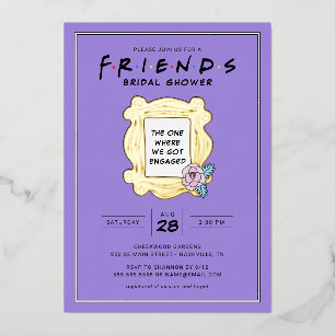 FRIENDS™ De ene met het Vrijgezellenfeest Folie Uitnodiging