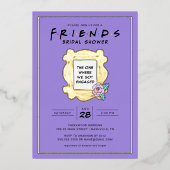 FRIENDS™ | De ene met het Vrijgezellenfeest Folie Uitnodiging (Voorkant)