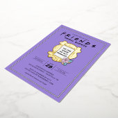 FRIENDS™ | De ene met het Vrijgezellenfeest Folie Uitnodiging (Gedraaid)