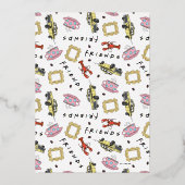 FRIENDS™ | De ene met het Vrijgezellenfeest Folie Uitnodiging (Achterkant)