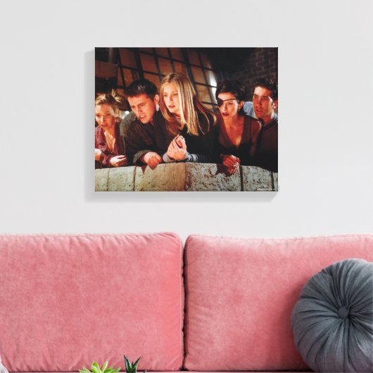 FRIENDS™ | De gang op de Balcony Canvas Afdruk (Insitu (Woonkamer))