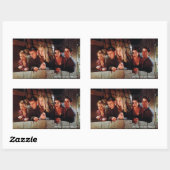 FRIENDS™ | De gang op de Balcony Rechthoekige Sticker (Vel)