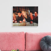 FRIENDS™ | De groep op het balkon Canvas Afdruk (Insitu (Woonkamer))