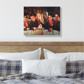 FRIENDS™ | De groep op het balkon Canvas Afdruk (Insitu (Slaapkamer))
